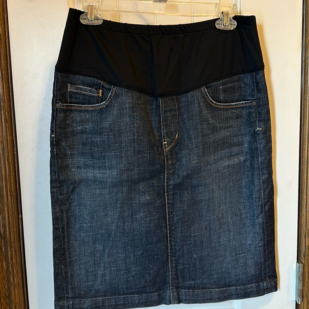 Maternity Jean Skirt